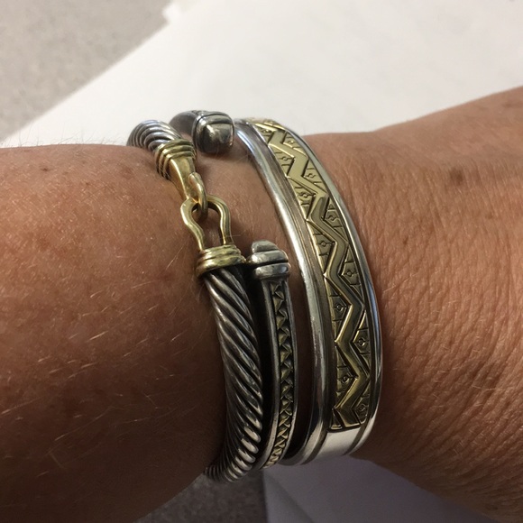 Authentic Vintage David Yurman 14k Buckle Bracelet - Picture 4 of 4